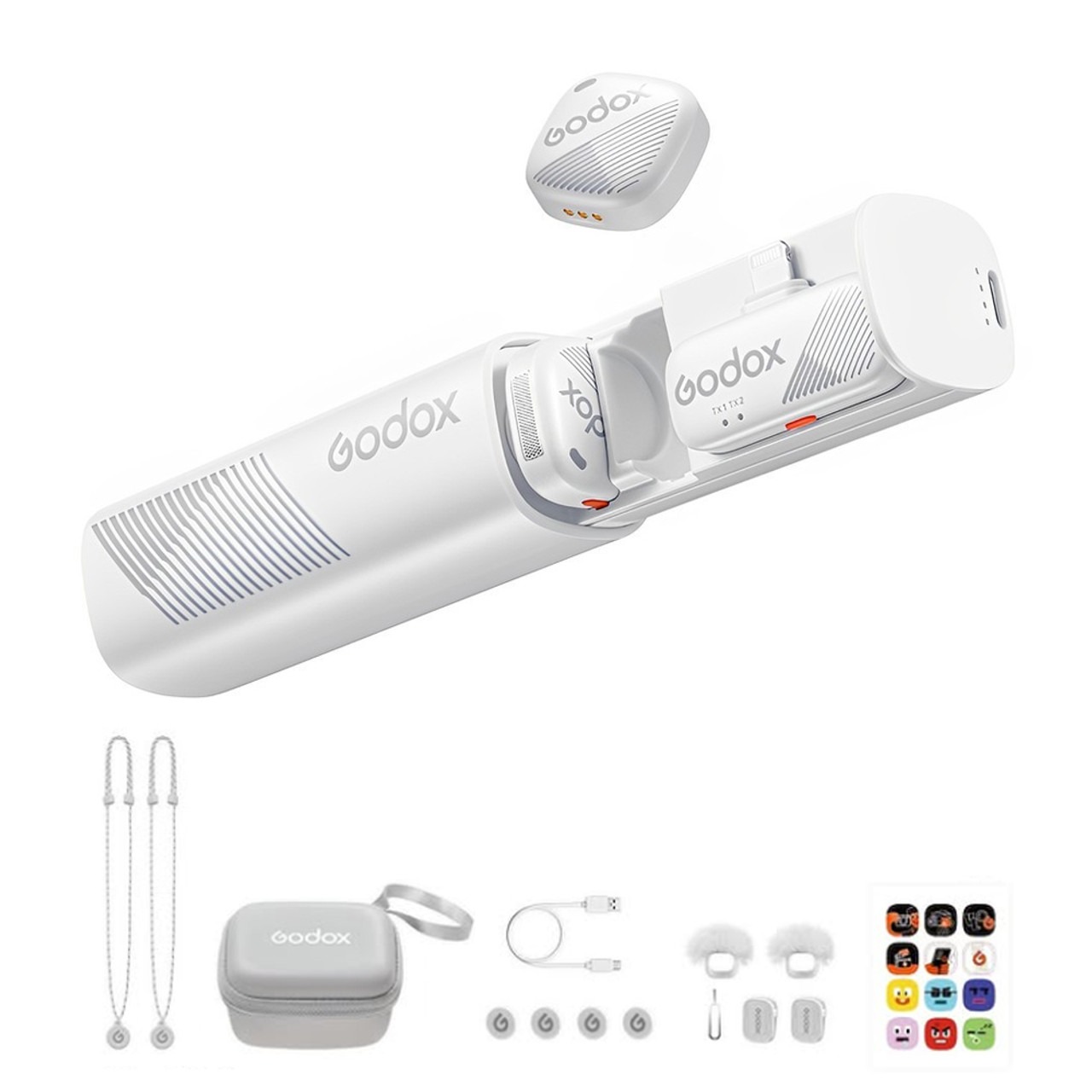 Godox Cube-SL K2 IPhone  Microphone (White)