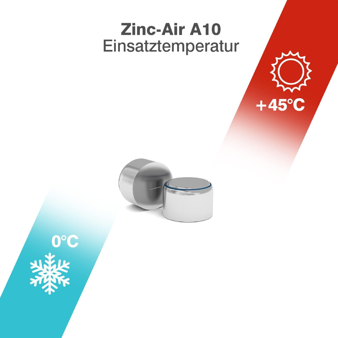 Camelion A10 Zinc Air Hearing Aid Batteries, 1.4V (6 pack)