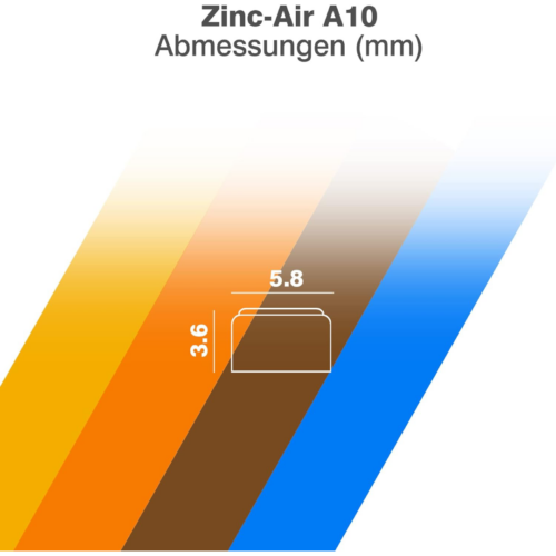 Camelion A10 Zinc Air Hearing Aid Batteries, 1.4V (6 pack)