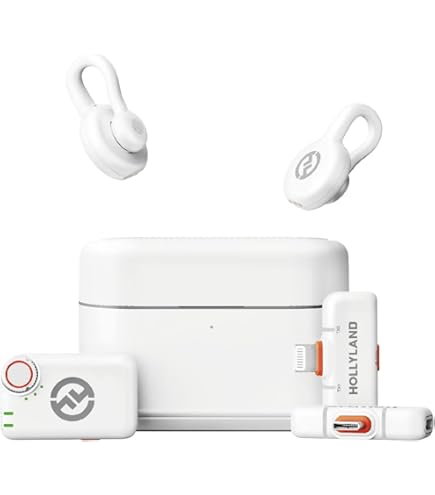 Hollyland Lark M2S Ultimate Combo 2‑Person Wireless Microphone System (White)