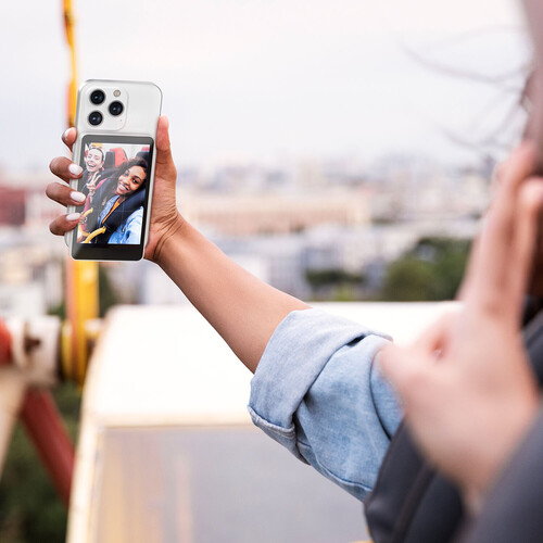 Synco XView M4 Selfie Monitor Screen for Phone Vlogging (White)