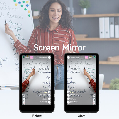 Synco XView M4 Selfie Monitor Screen for Phone Vlogging (Pink)