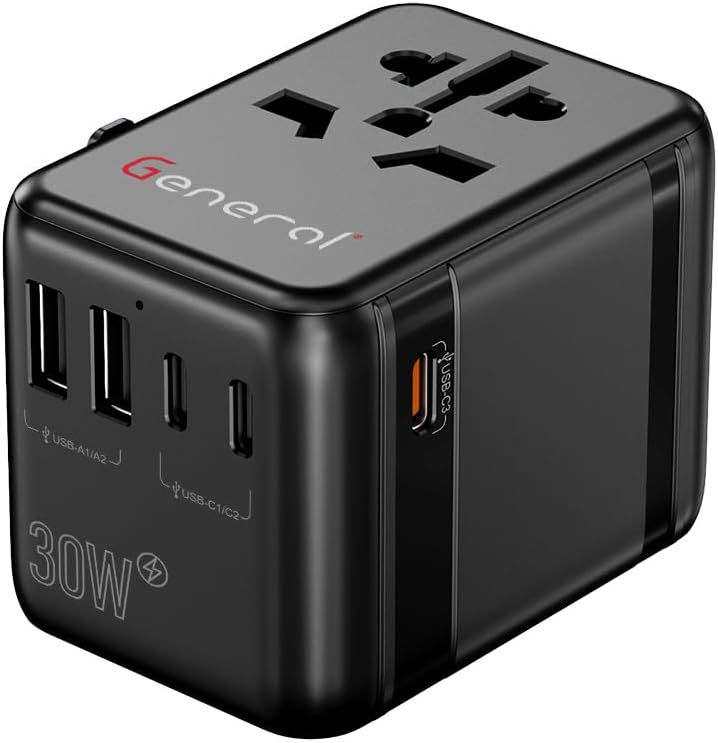 General GP661 30W Universal Travel Adapter with PD Fast Charging