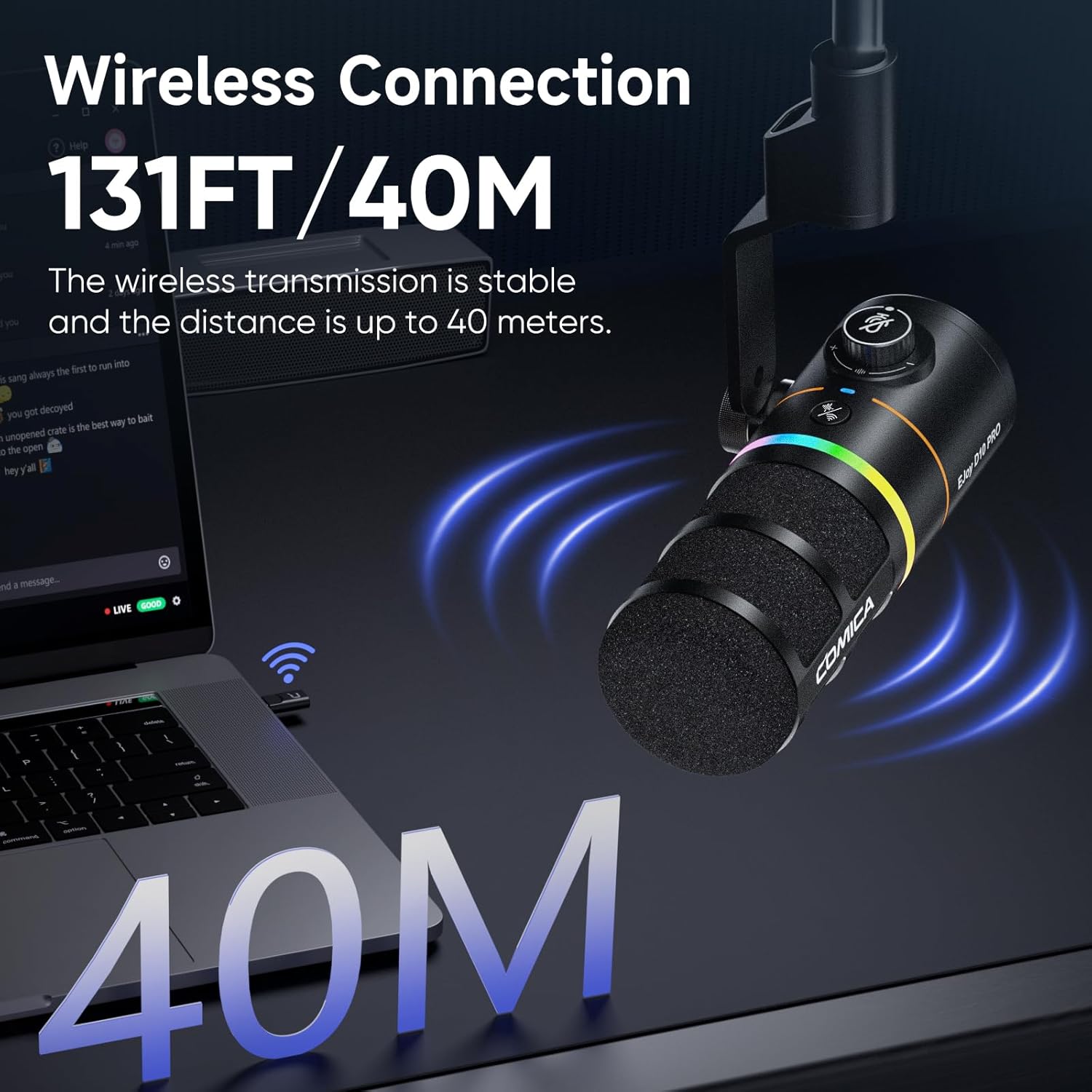 Comica EJoy D10 Pro (D) RGB Wireless/USB-C Mic