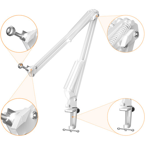 Comica EJoy Uni Pro A RGB Wireless/USB-C Mic Desktop ARM (White)