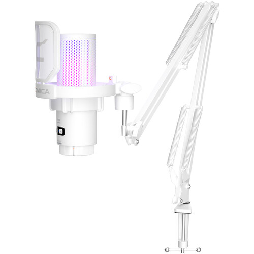 Comica EJoy Uni Pro A RGB Wireless/USB-C Mic Desktop ARM (White)