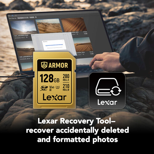 Lexar ARMOR SD 128GB Gold Pro 280MB/s V60