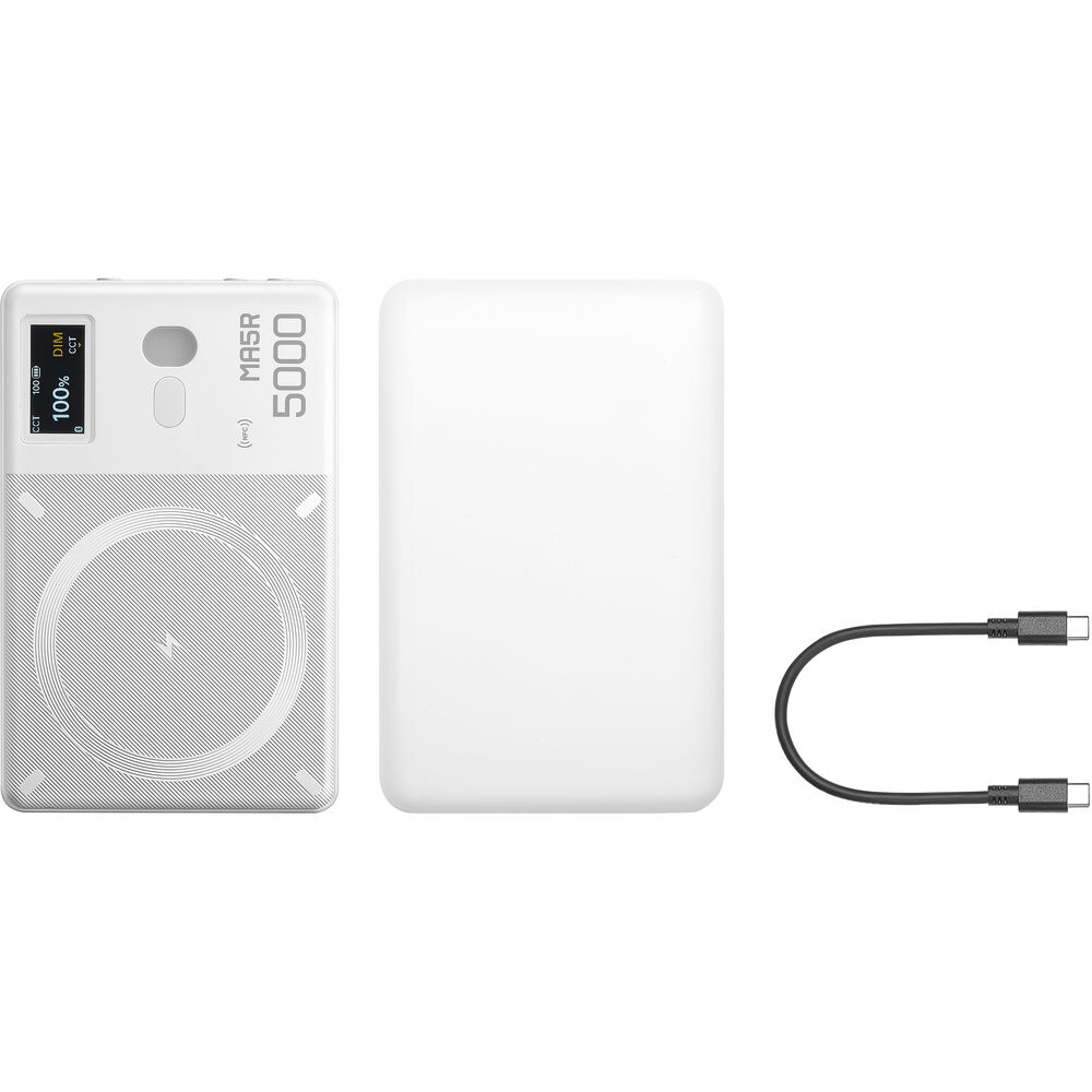 Godox MA5R RGB LED Light and Power Bank (White)