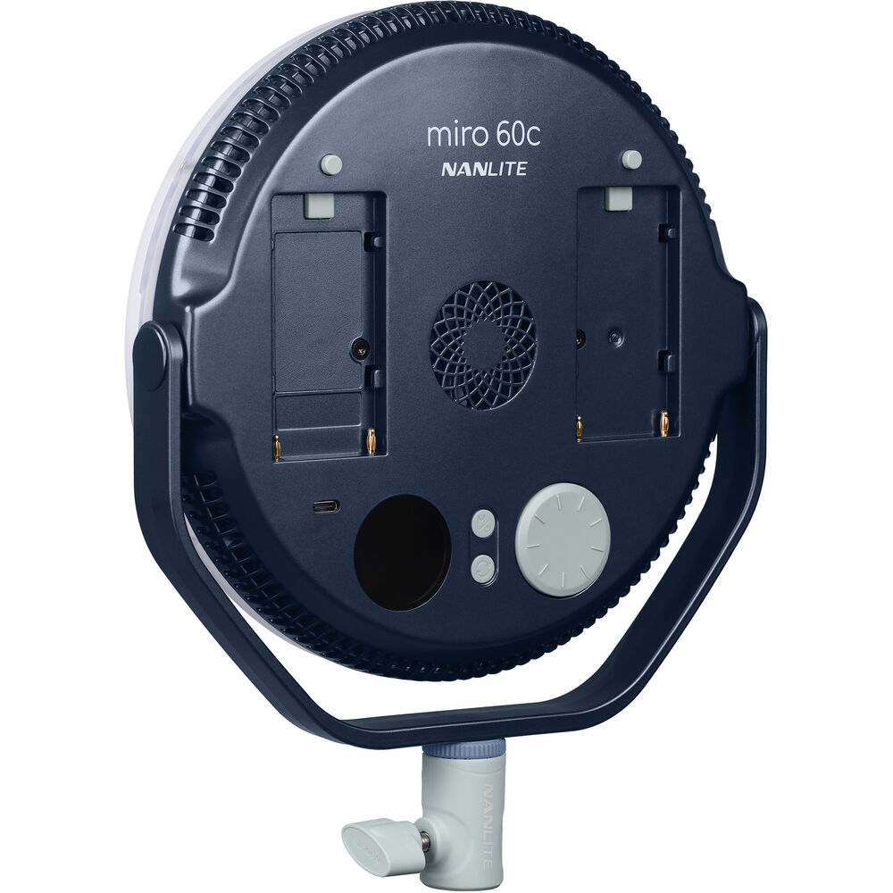 Nanlite miro 60c RGB Round LED Light Panel (Midnight Blue)