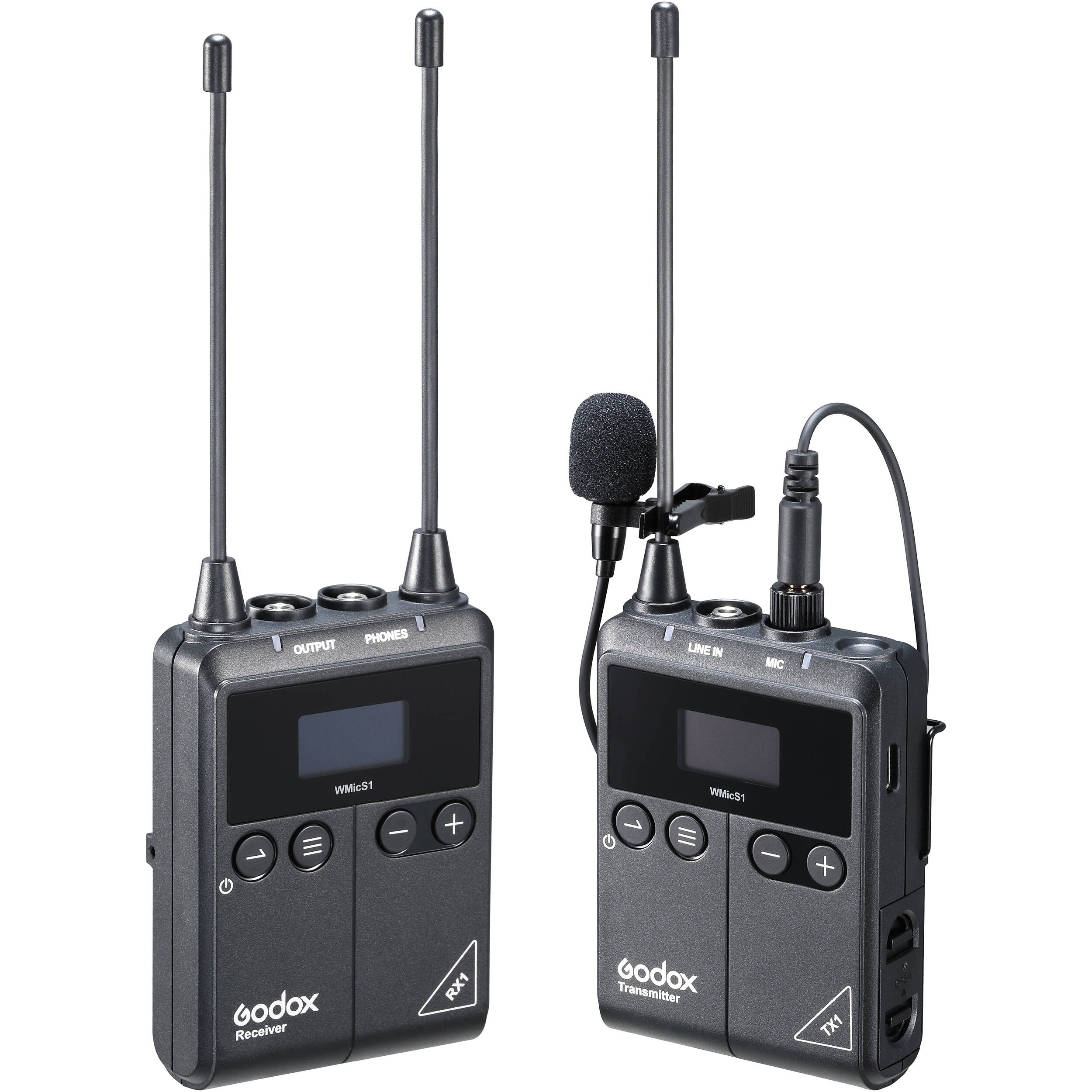 Godox WMicS1 Kit 1 Camera-Mount Wireless Omni Lavalier Microphone System for Mirrorless/DSLR Cameras (514 to 596 MHz)