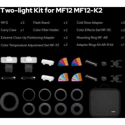 Godox MF12 Macro Flash 2-Light Kit