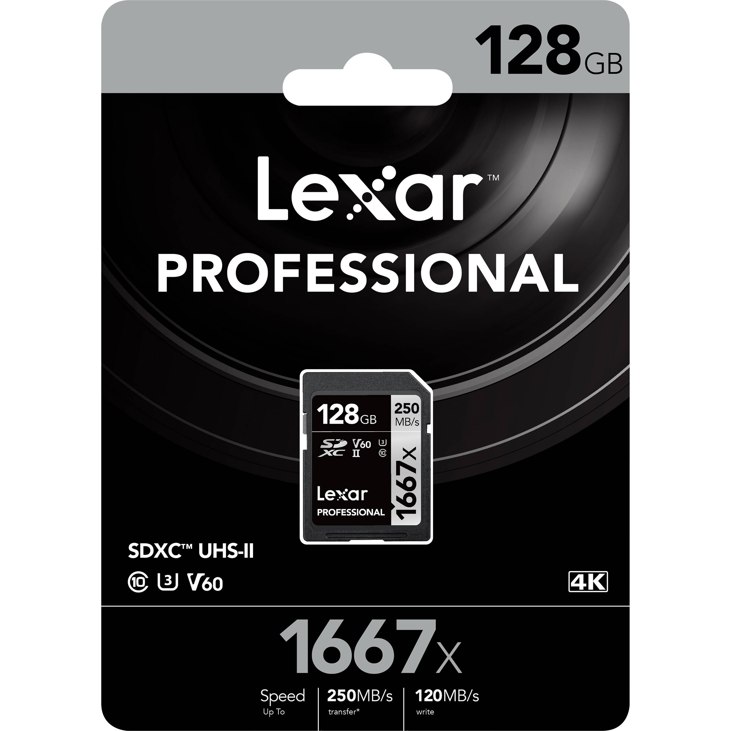 Lexar 128GB Professional 1667x UHS-II SDXC Memory Card