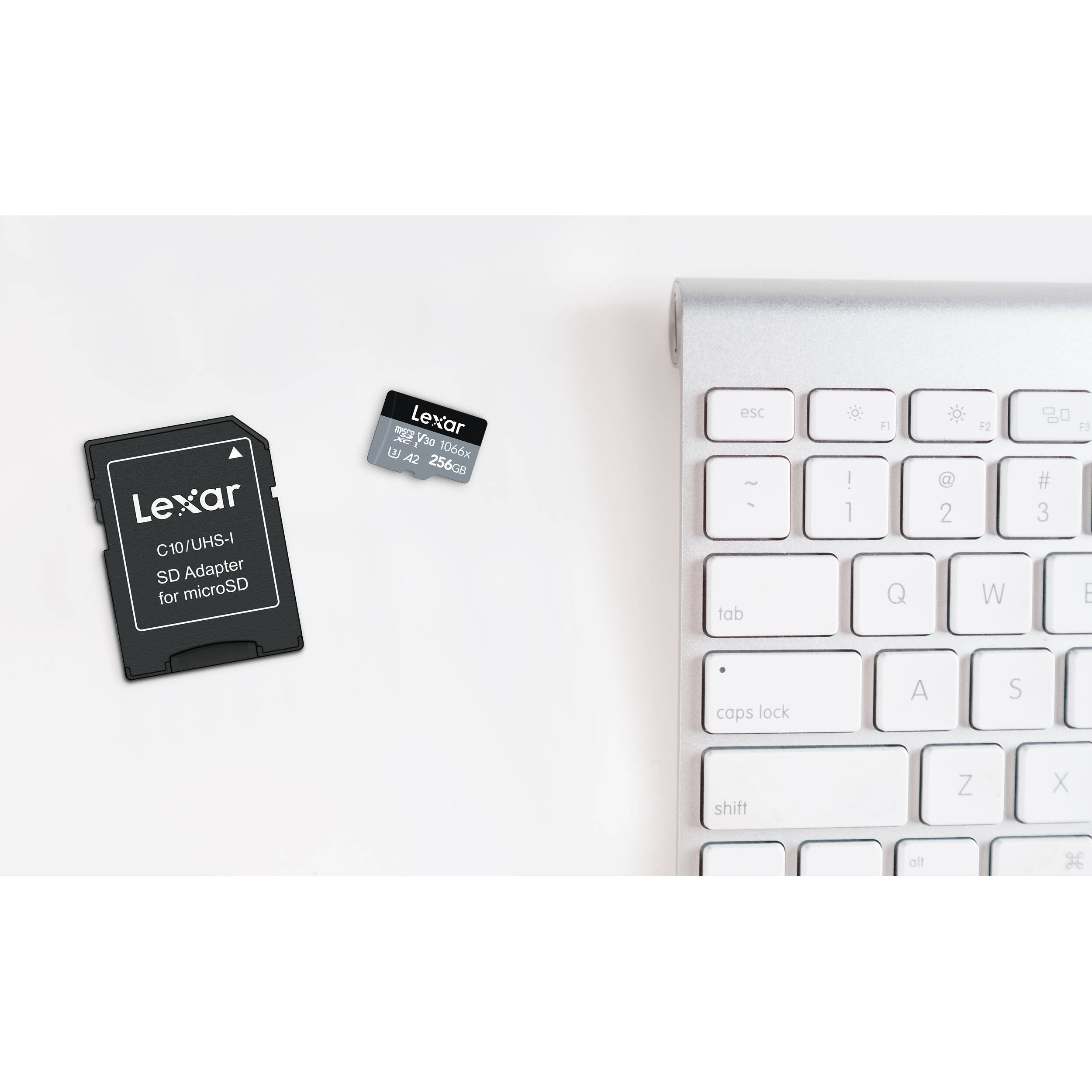 Lexar 256GB Professional 1066x UHS-I microSDXC Memory Card with SD Adapter (SILVER Series)
