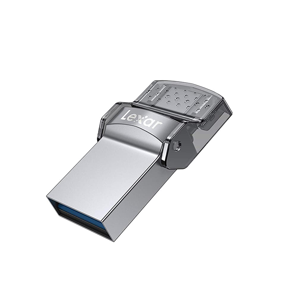 Lexar 32GB  JumpDrive Dual Drive D35c USB 3.0 Type-C Flash Drive 100MB/s