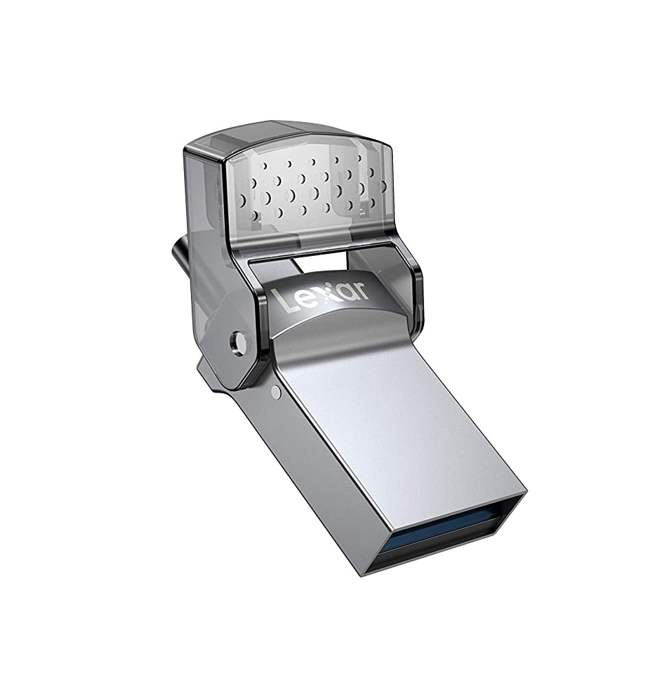 Lexar 128GB  JumpDrive Dual Drive D35c USB 3.0 Type-C Flash Drive 100MB/s