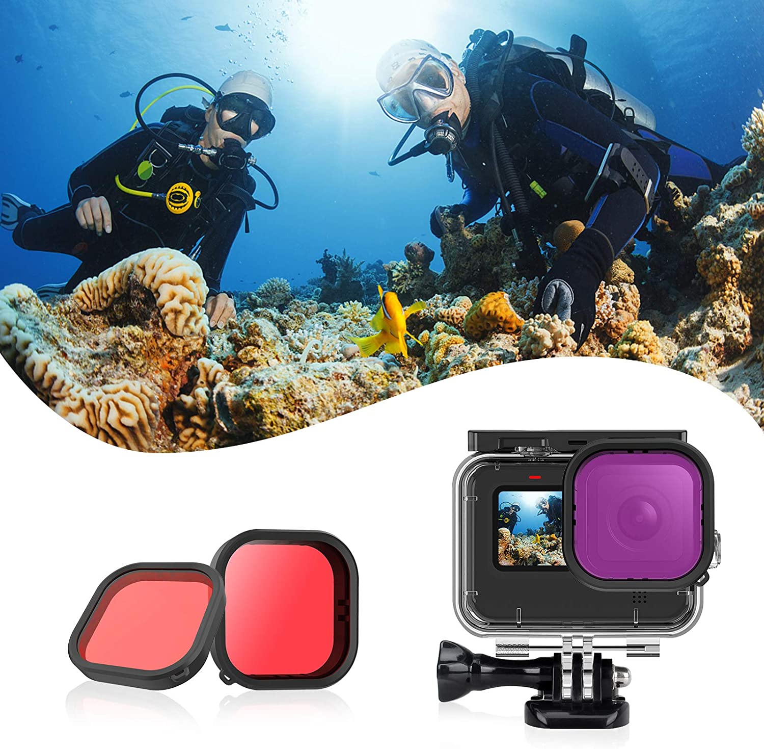 Protective Housing Case Shell Bracket for Gopro Hero 9 and Hero 10 , 11