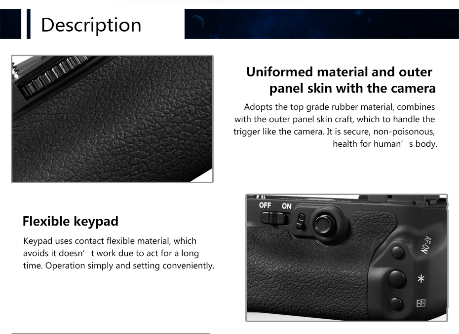 Pixel battery grip E16 for Canon 7D II