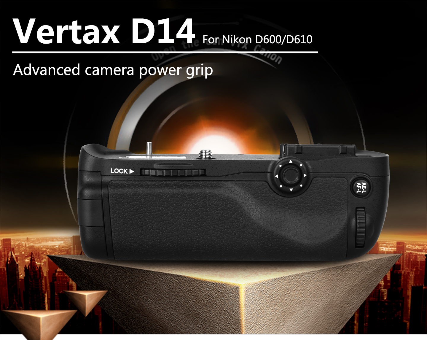 Pixel battery grip D14 for Nikon D600/D610