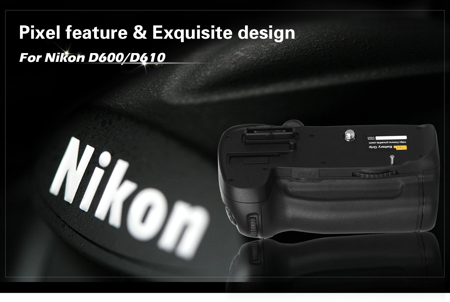 Pixel battery grip D14 for Nikon D600/D610