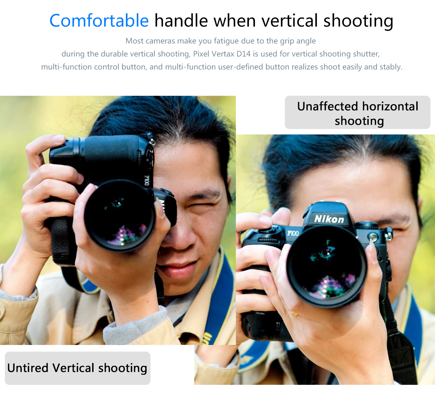 Pixel battery grip D14 for Nikon D600/D610