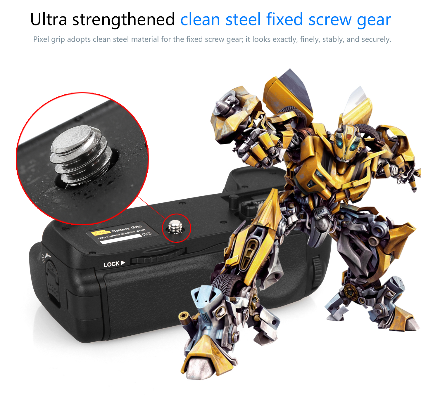 Pixel battery grip D14 for Nikon D600/D610