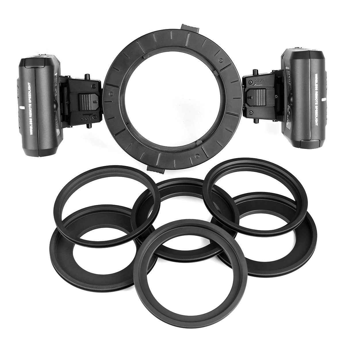 Meike MK-MT24 2.4G Wireless Close-Up Speedlight Macro Twin Lite Flash for Canon EF-Mount