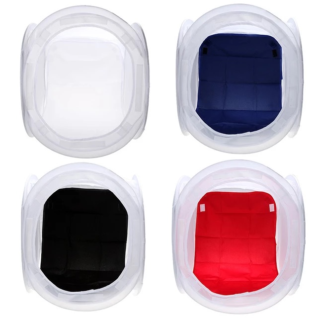 General photo Studio soft box light tent cube softbox 4x Background cloths 60cm (60)