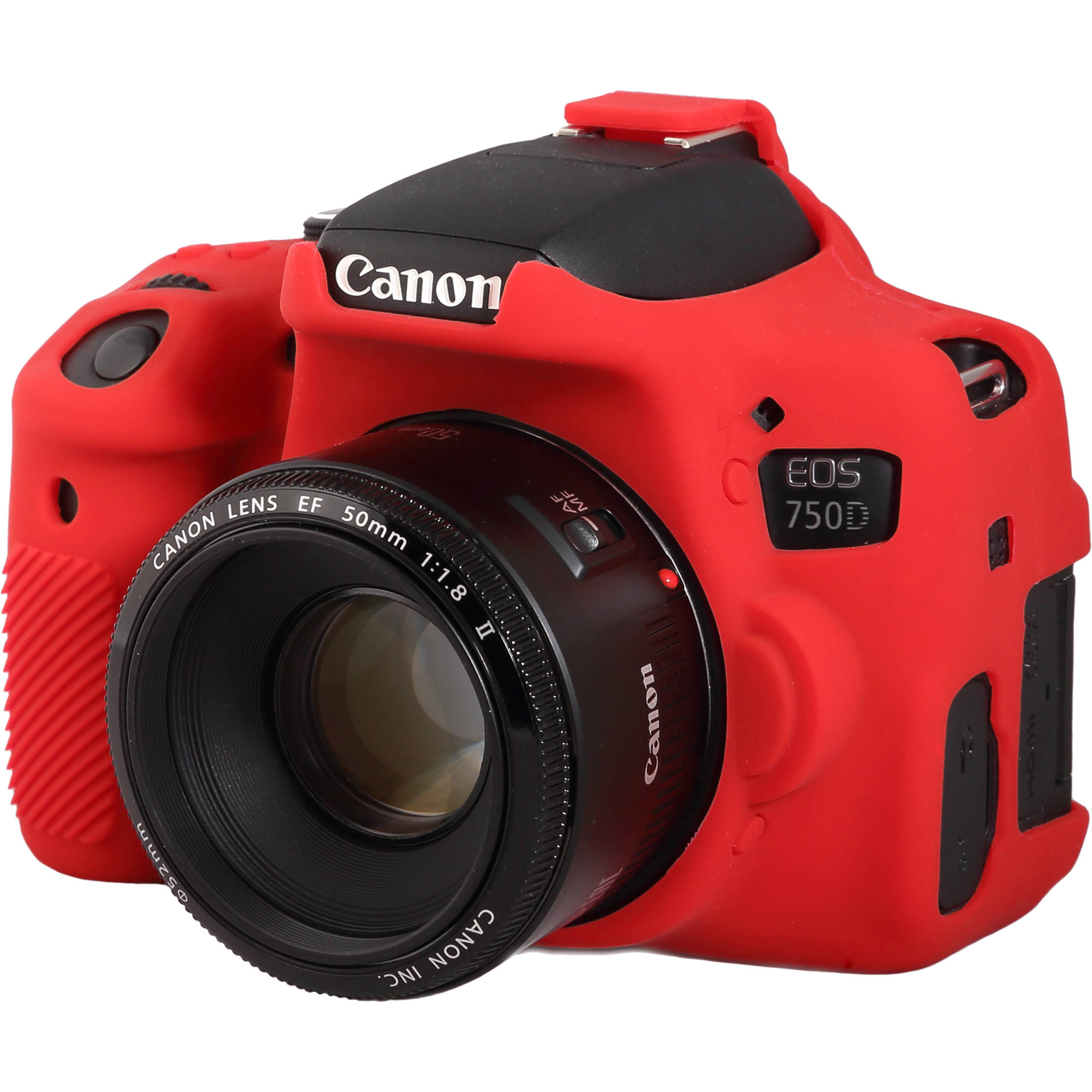 easyCover Silicone Protection Cover for Canon EOS 750D (Red)