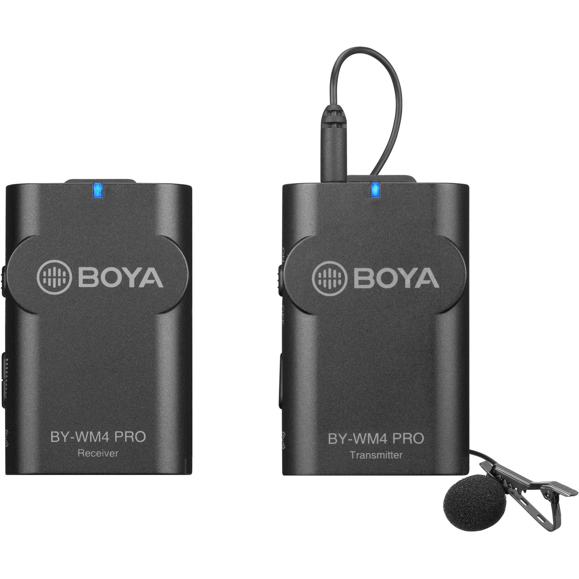 BOYA BY-WM4 PRO 2.4G Wireless Lavalier Microphone Replacement Receiver for IOS iPhone Phone Video Recording 