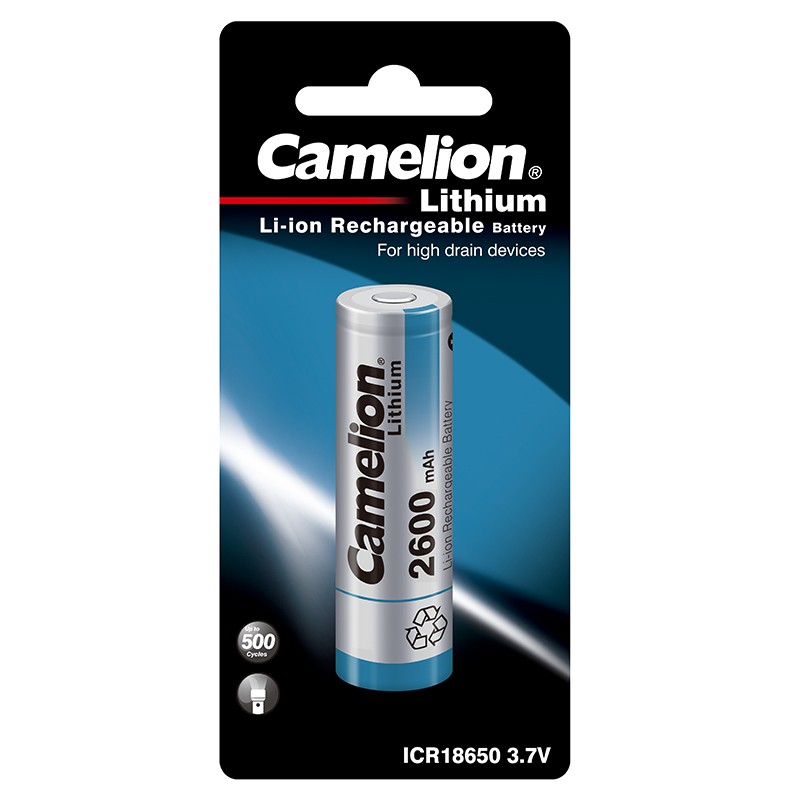 Camelion Lithium-ion Rechargeable ICR-18650F-26