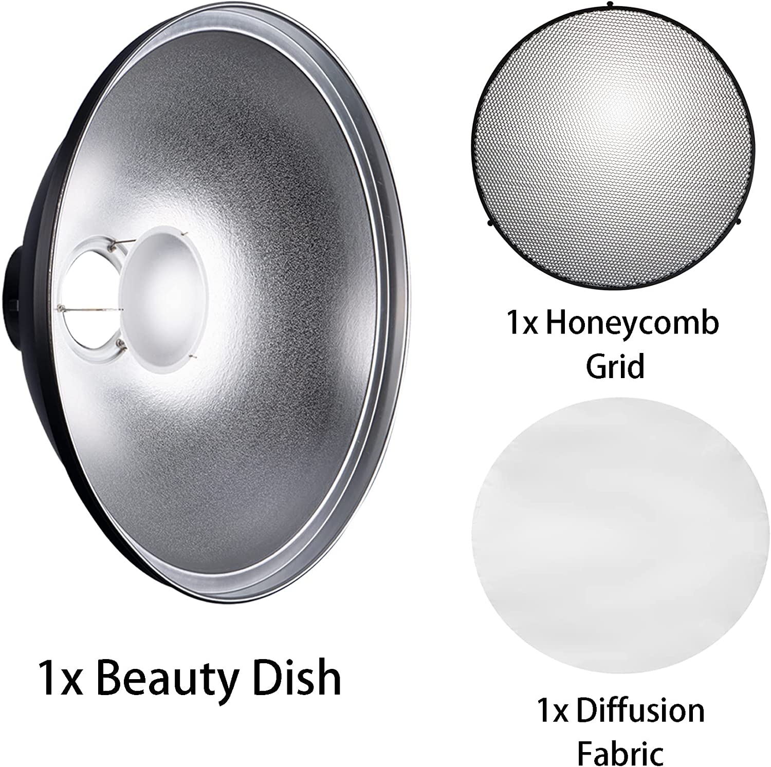 General Beauty Dish Diffuser Reflector with Grid (100)