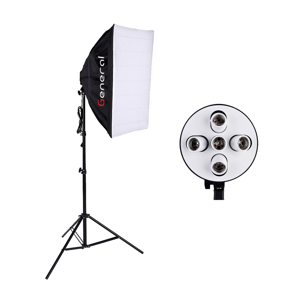 General soft box with 5 lamp holder TL-5 with stand