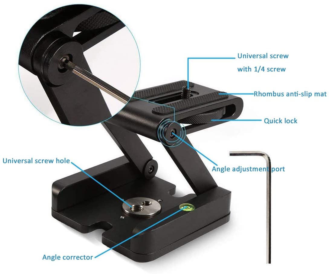 general Z Flex Tilt Tripod Head Aluminum Alloy Folding