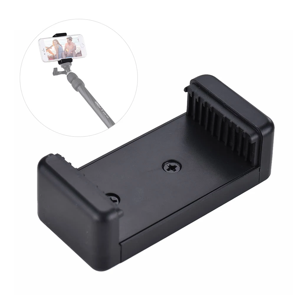 General plastic mobile clamp for tripods and selfie sticks