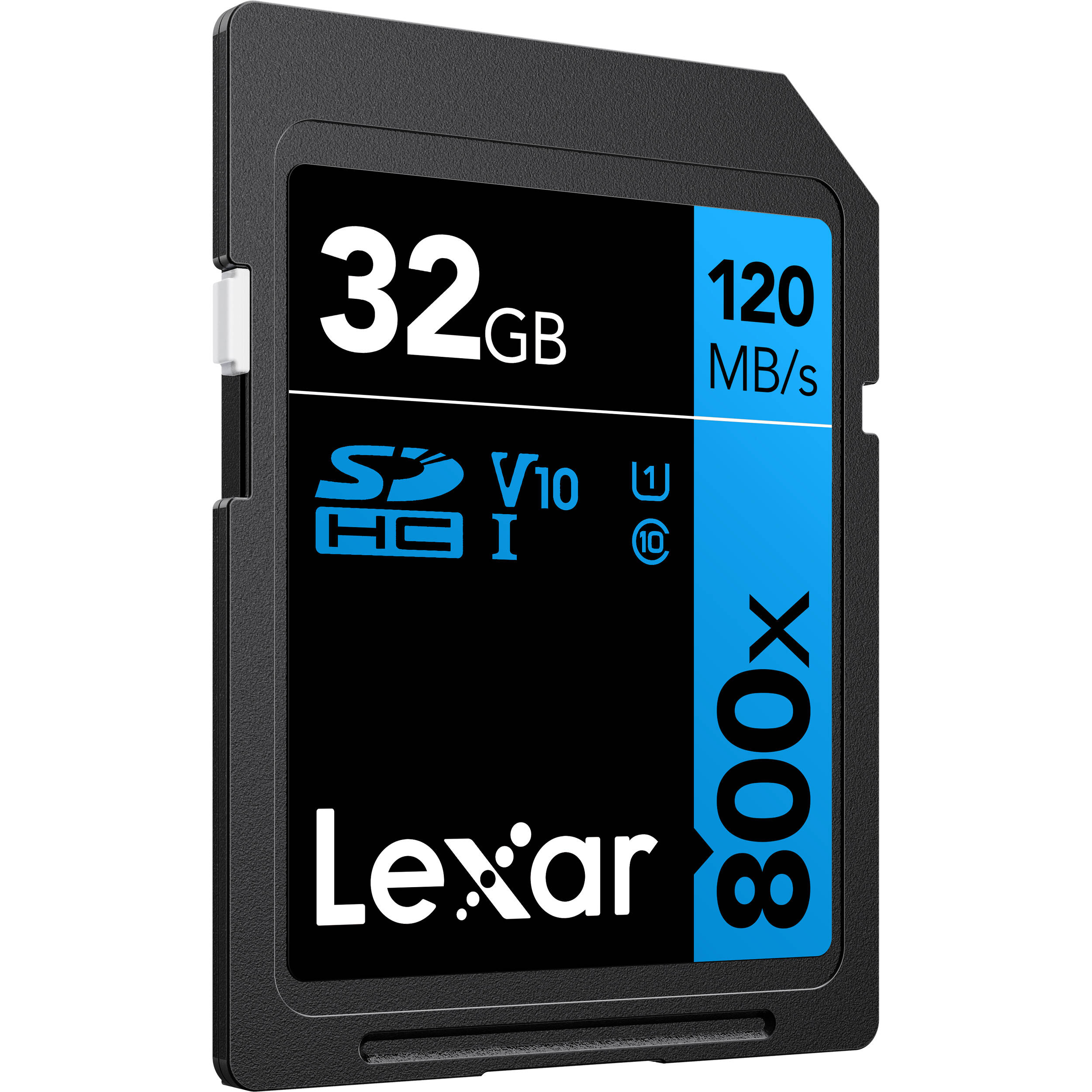 Lexar 32GB High-Performance 800x UHS-I SDHC Memory Card (BLUE Series)
