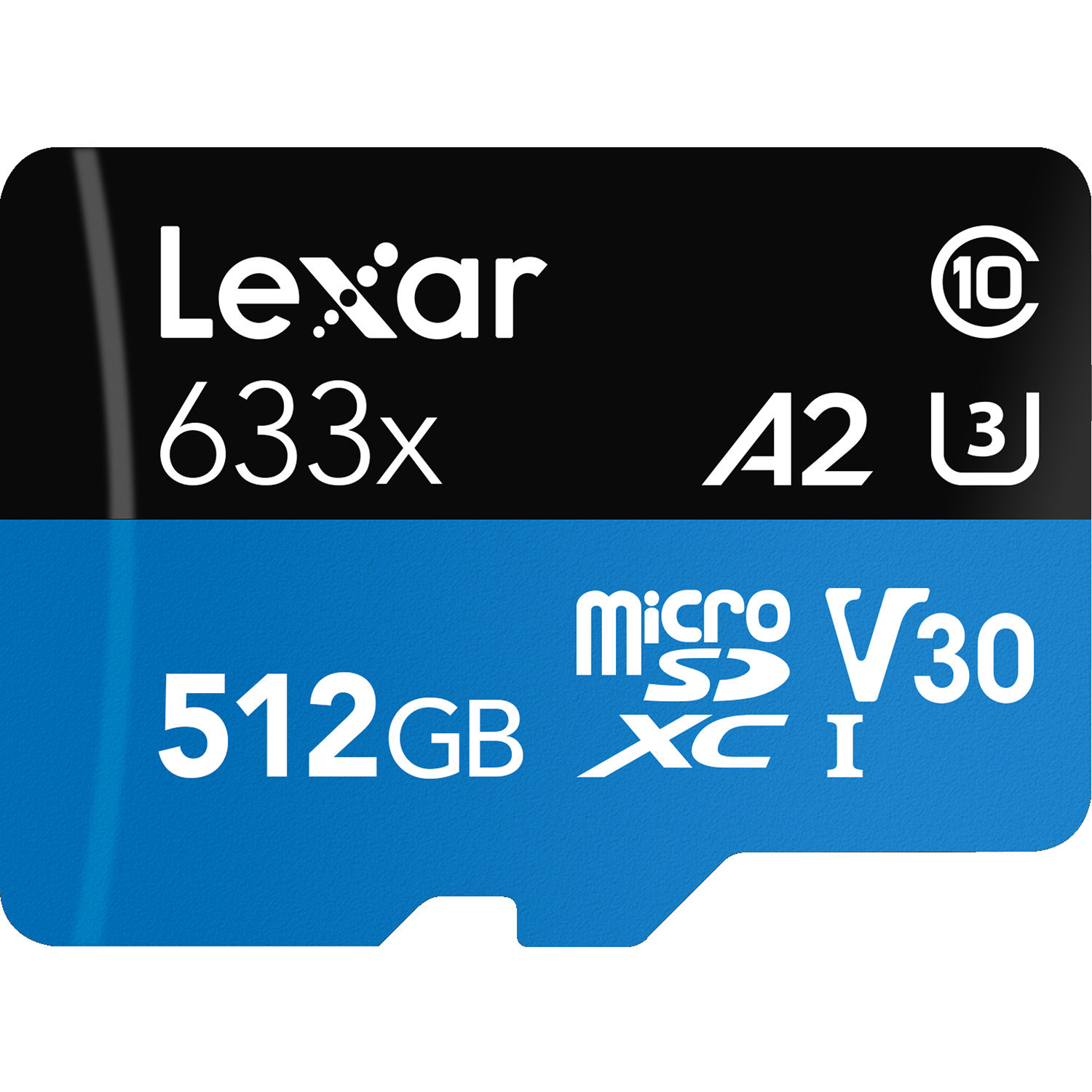 Lexar 512GB High-Performance 633x UHS-I microSDHC Memory Card with SD Adapter