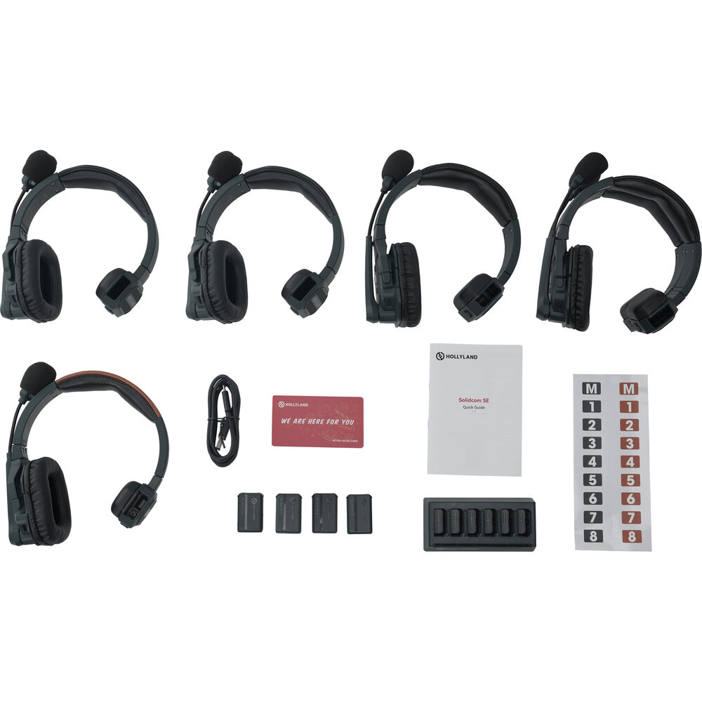 Hollyland Solidcom SE Global 5S 5-Person Full-Duplex Single-Ear Noise-Canceling Headset Intercom System - Image 2