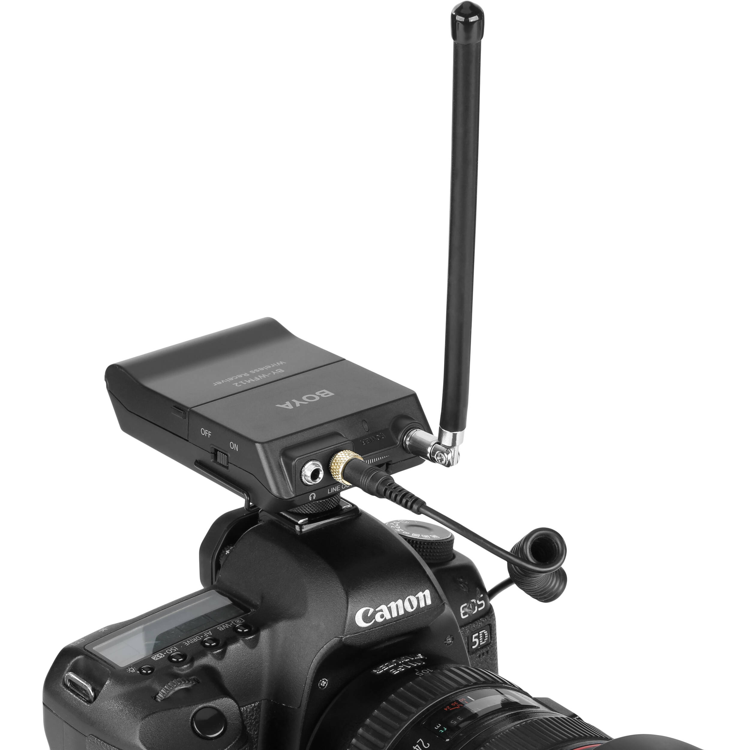 BOYA BY-WFM12 Camera-Mount VHF Wireless Omni Lavalier Microphone System for Cameras and Smartphones (204 to 215 MHz) - Image 2