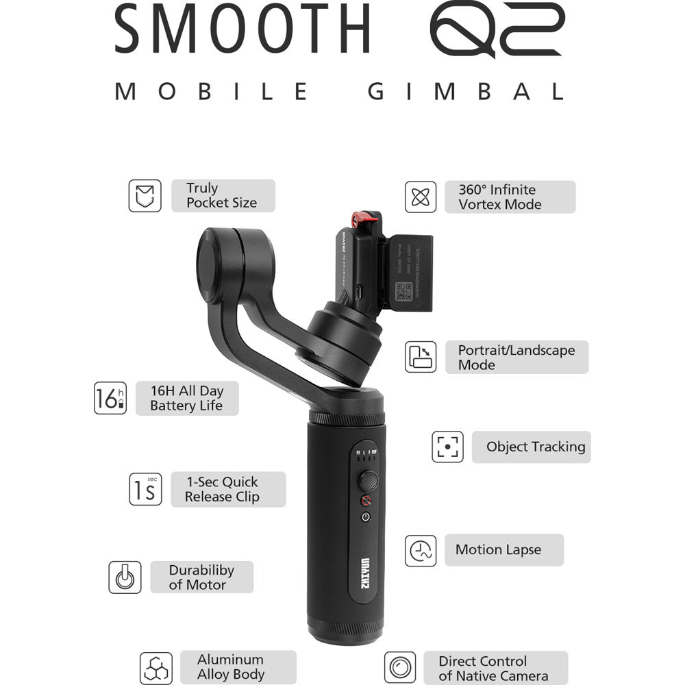 Zhiyun-Tech Smooth-Q2 Smartphone Gimbal Stabilizer - Image 6