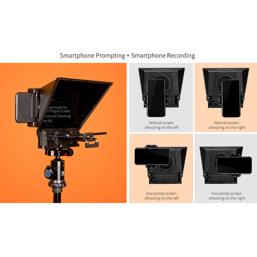FeelWorld TP2A Portable Teleprompter for Smartphone/Tablet/DSLR (8") - Image 18