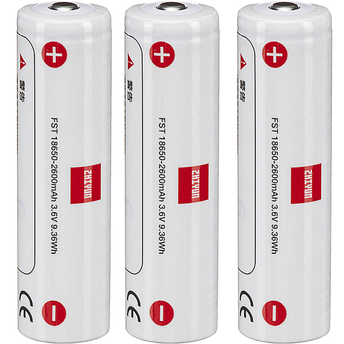 Zhiyun-Tech GMB-B118 18650 Lithium-Ion Battery (3-Pack) - Image 2