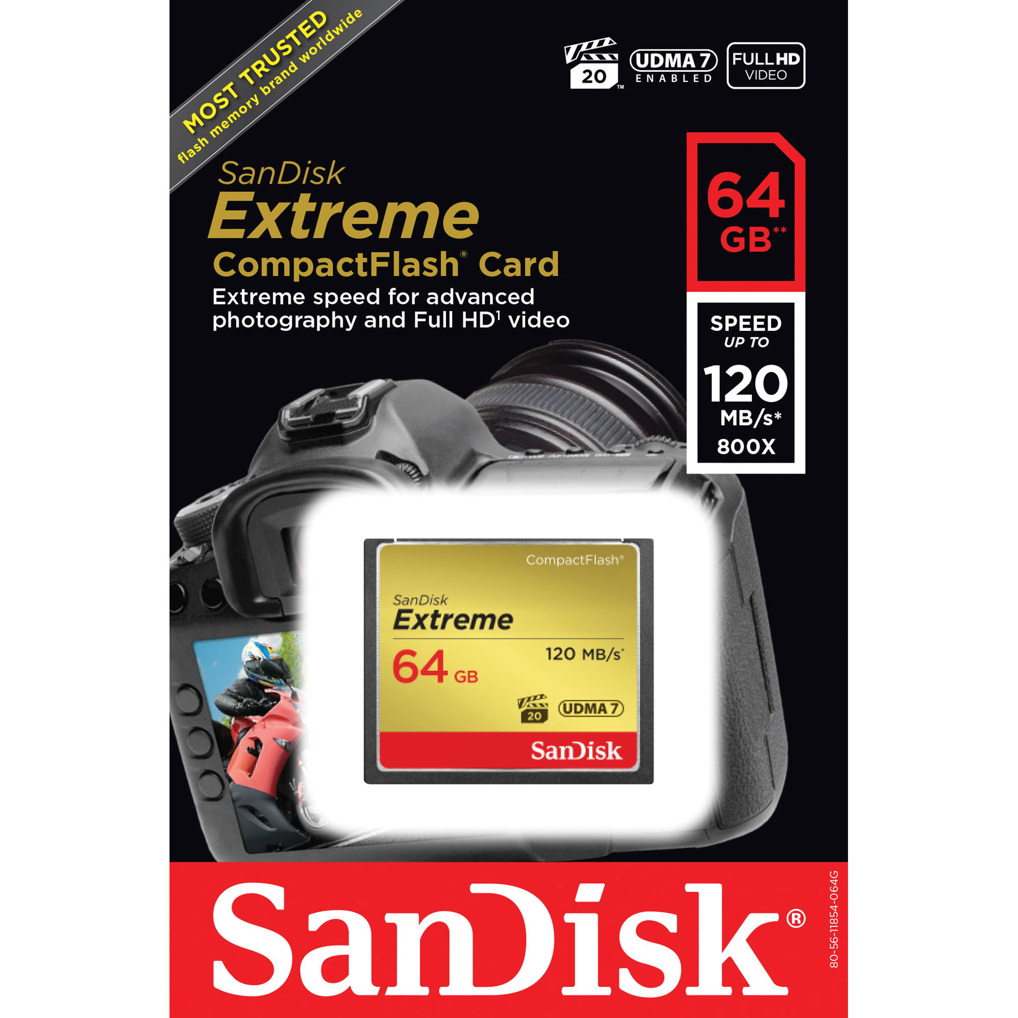 SanDisk 64 GB Extreme CompactFlash Memory Card (120MB/s) - Image 3