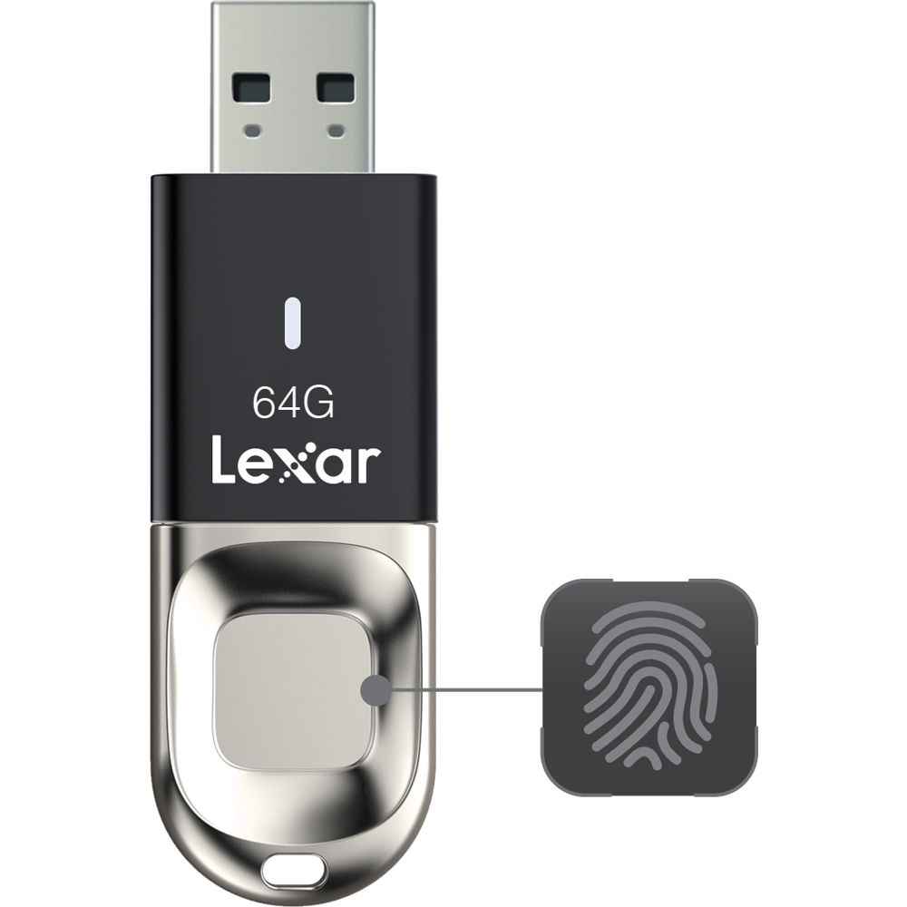 Lexar Jumpdrive Fingerprint F35 USB 3.0 64G - Image 3