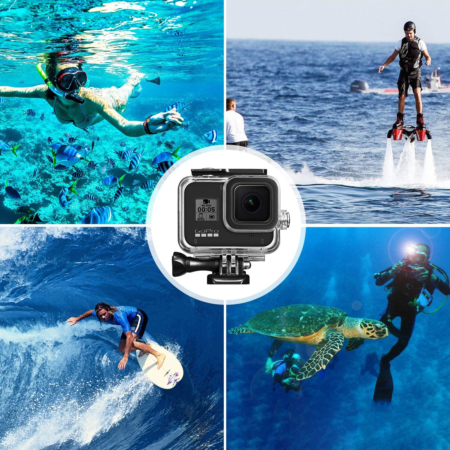 Protective Housing Case Shell Bracket for Gopro Hero 8 - Image 7