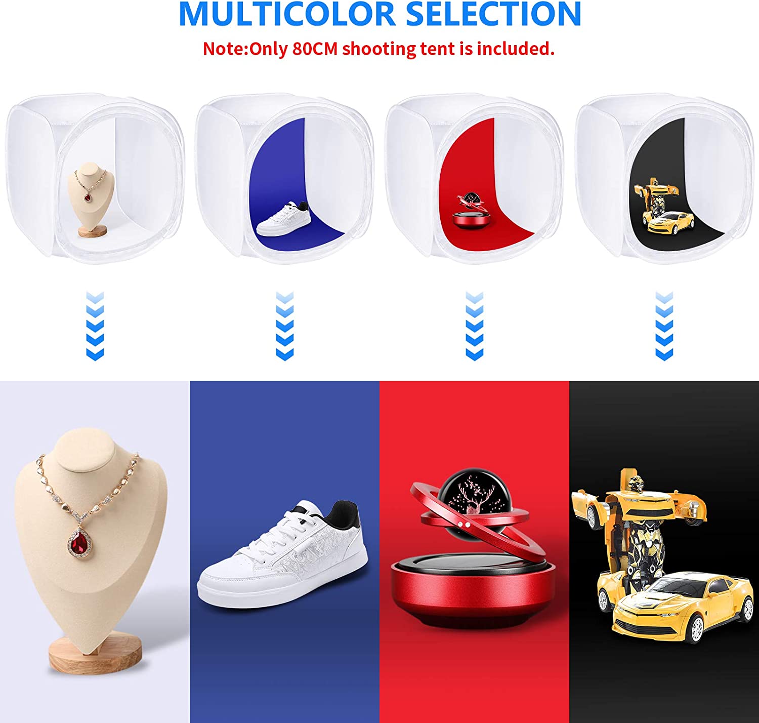 General photo Studio soft box light tent cube softbox 4x Background cloths - Image 4
