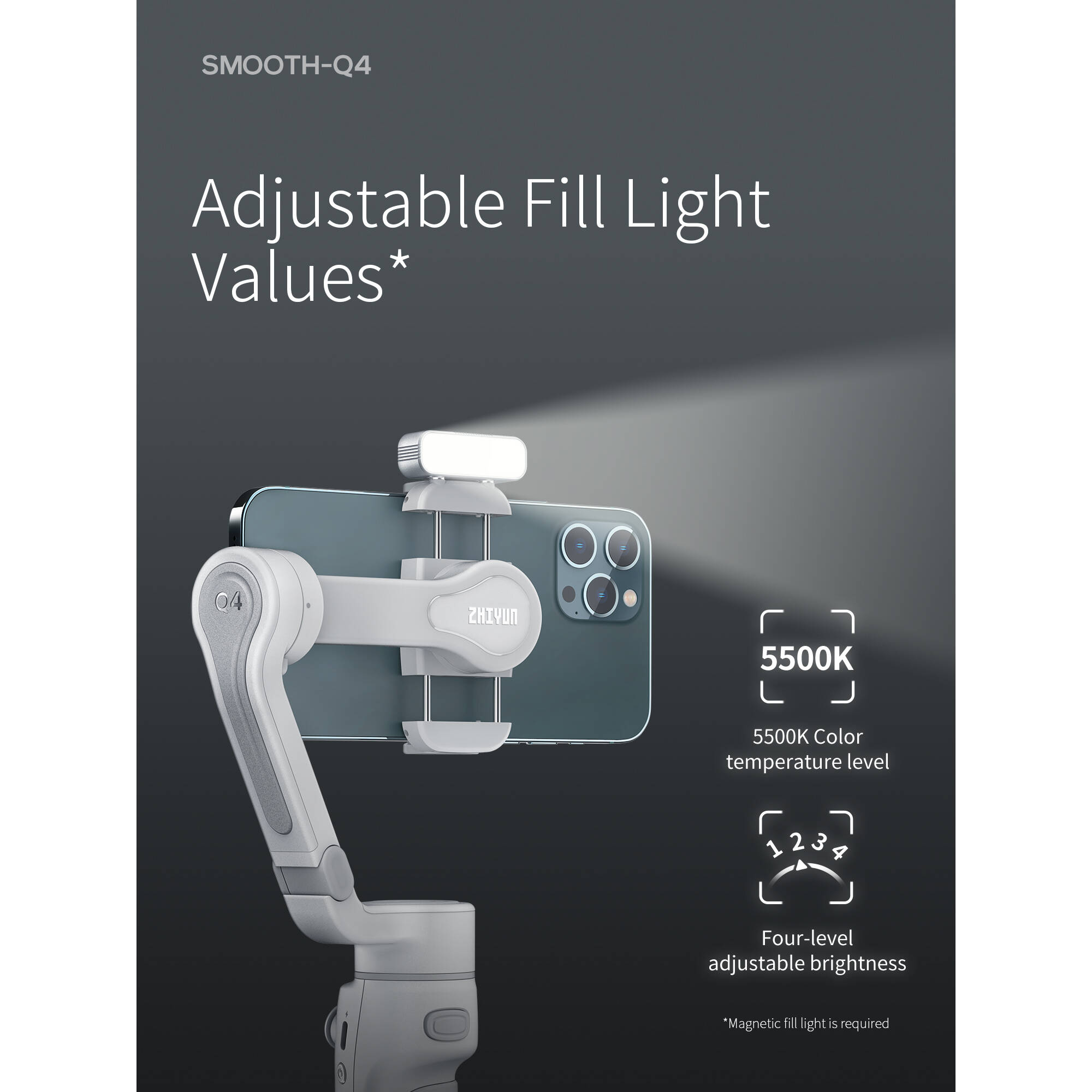 Zhiyun Smooth Q4 Smartphone Gimbal Stabilizer - Image 5