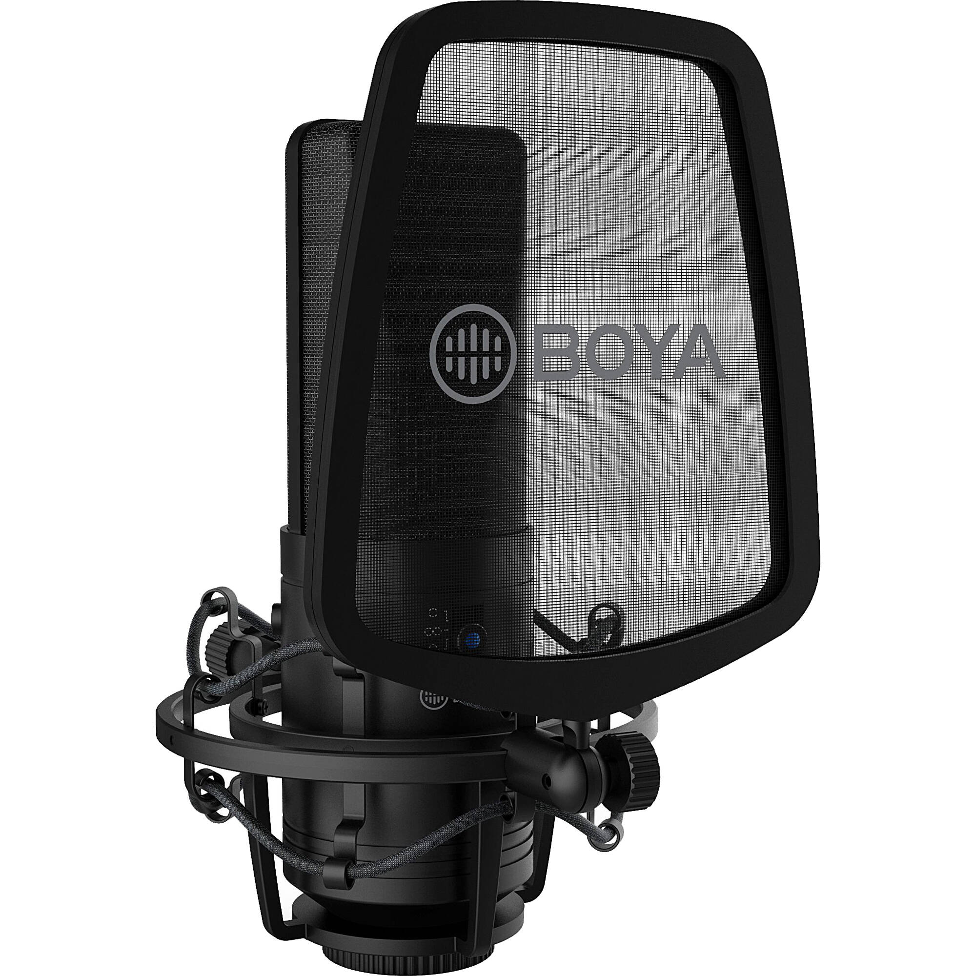 BOYA BY-M1000 Large-Diaphram Multi-Pattern Condenser Studio Microphone - Image 7