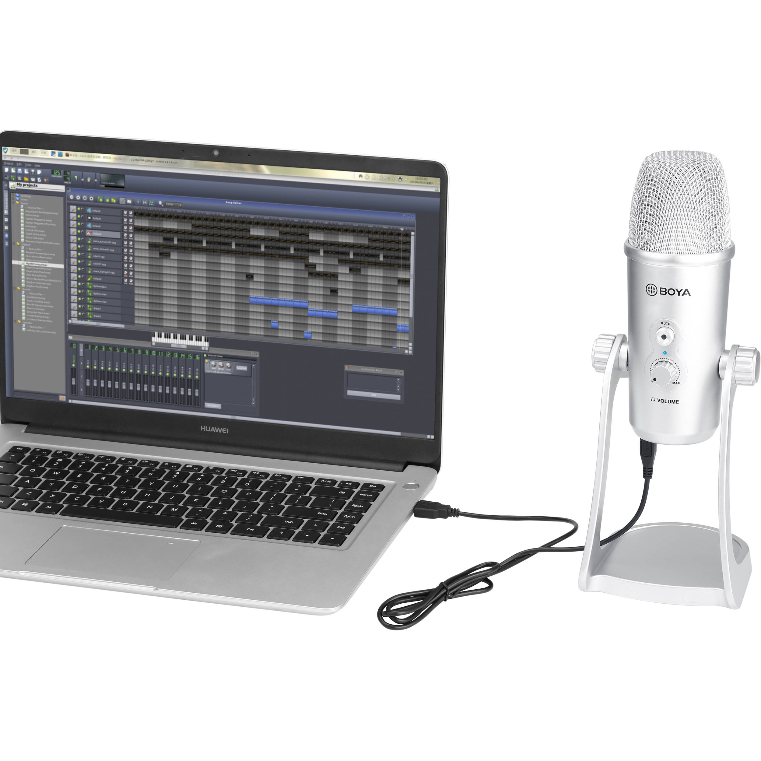 BOYA BY-PM700SP Multipattern USB Condenser Microphone (iOS/Android, Mac/Windows) - Image 8