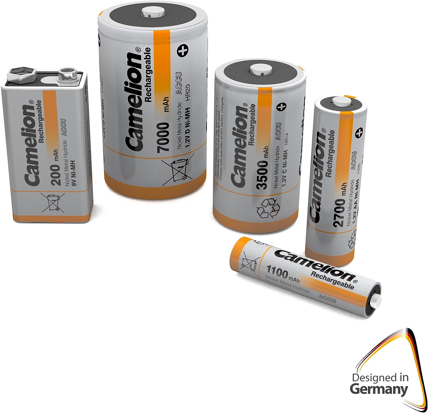 Camelion NiMH battery D with 1.2 volts, 2 pieces, capacity 2500 mAh, rechargeable, for different devices and consumer needs - Image 7