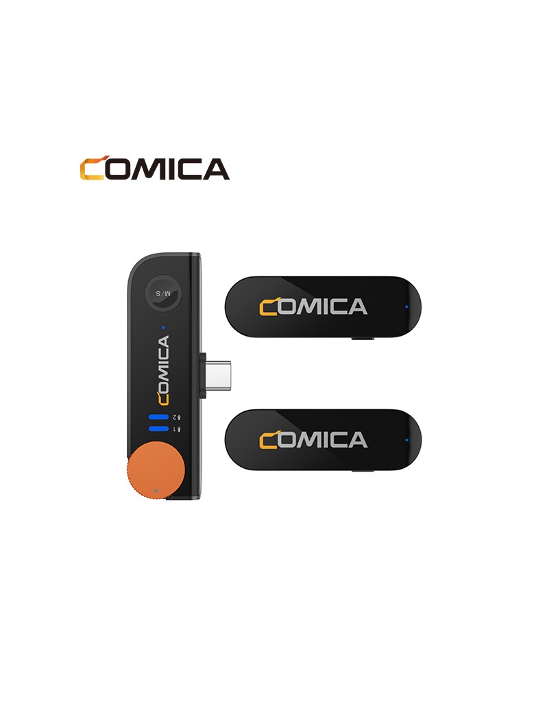 Comica Vimo S-UC Dual Mini Wireless Microphone Type C BLACK - Image 9